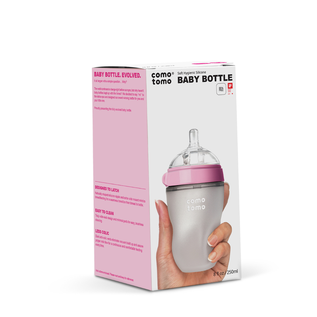 Silicone Baby Feeding Bottle - 250ML